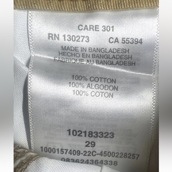 $48 MSRP NWT Mens LEE 100% Cotton CARGO SHORTS & Belt Size 29 Khaki Tan - Picture 8 of 8